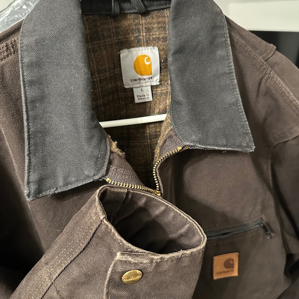 Carhartt J97 Detroit Jacket - Dark Brown - Pre-Owned - Excellent Patina - Large